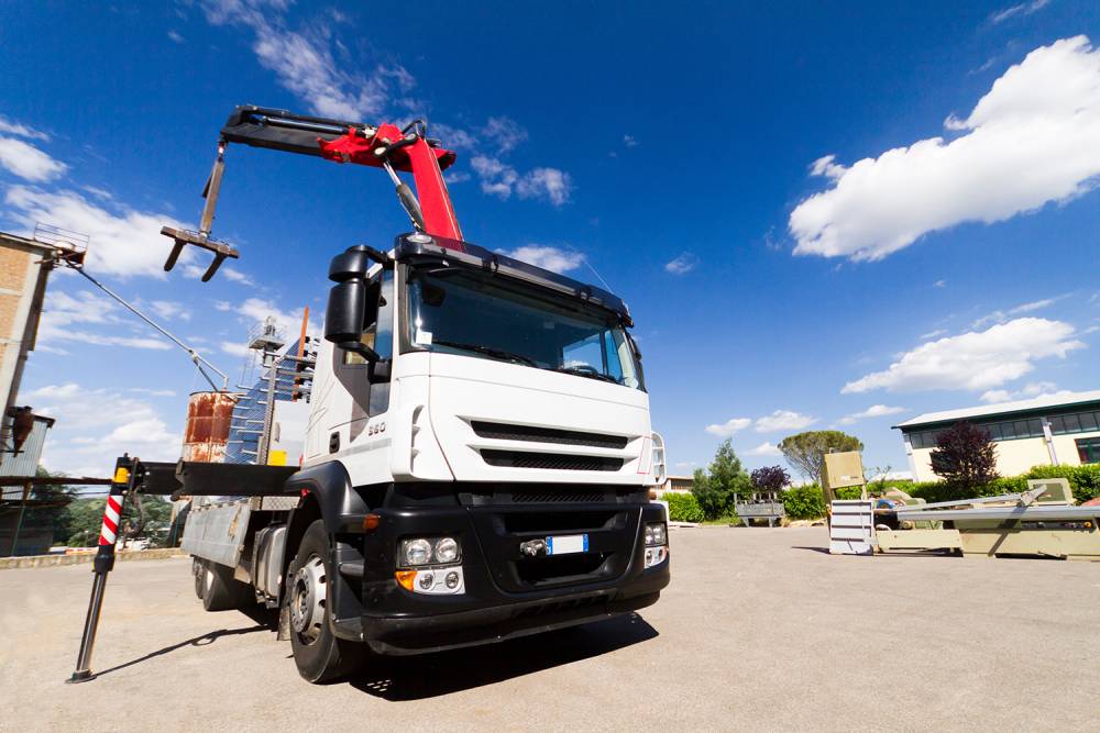 Camion grue près de Hauts-de-France